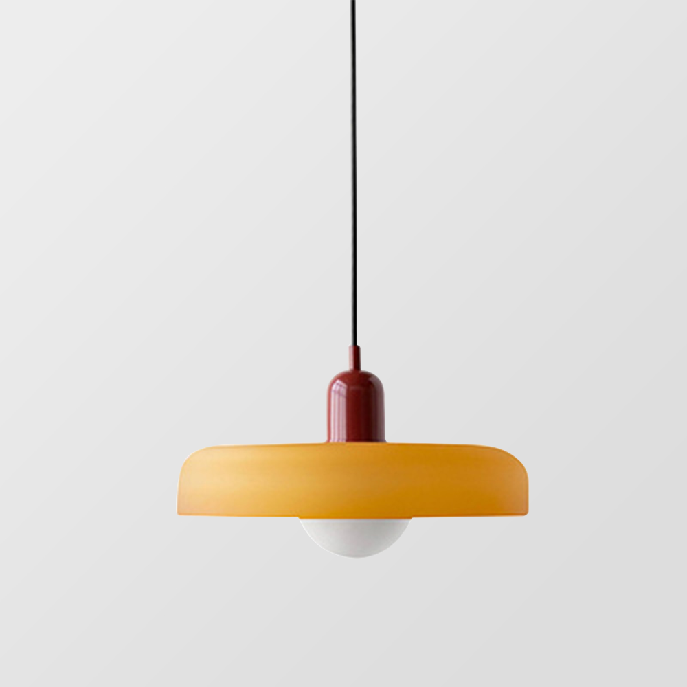 Dining Room Modern Pendant Light | Colorful Bauhaus Glass
