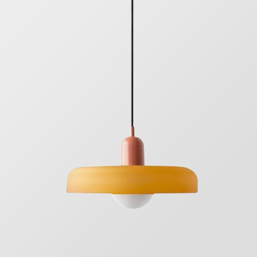 Dining Room Modern Pendant Light | Colorful Bauhaus Glass