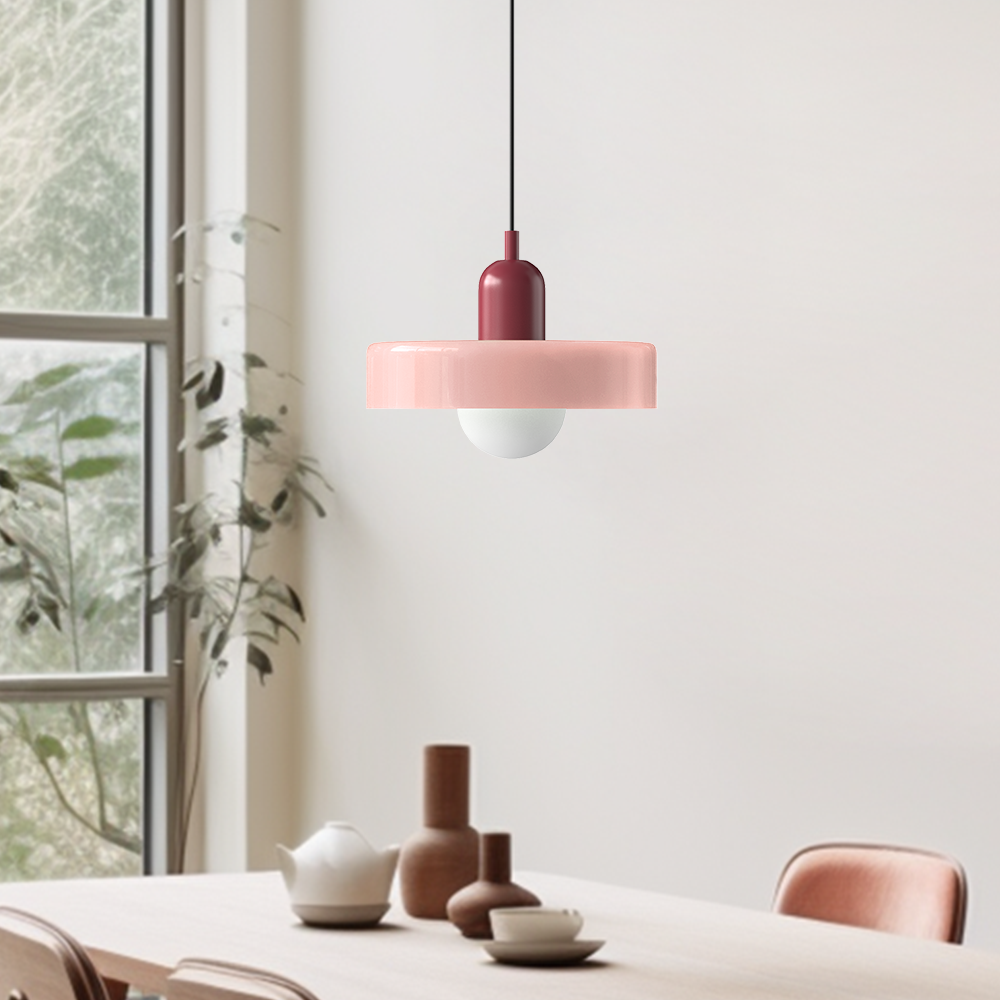 Dining Room Modern Pendant Light | Colorful Bauhaus Glass