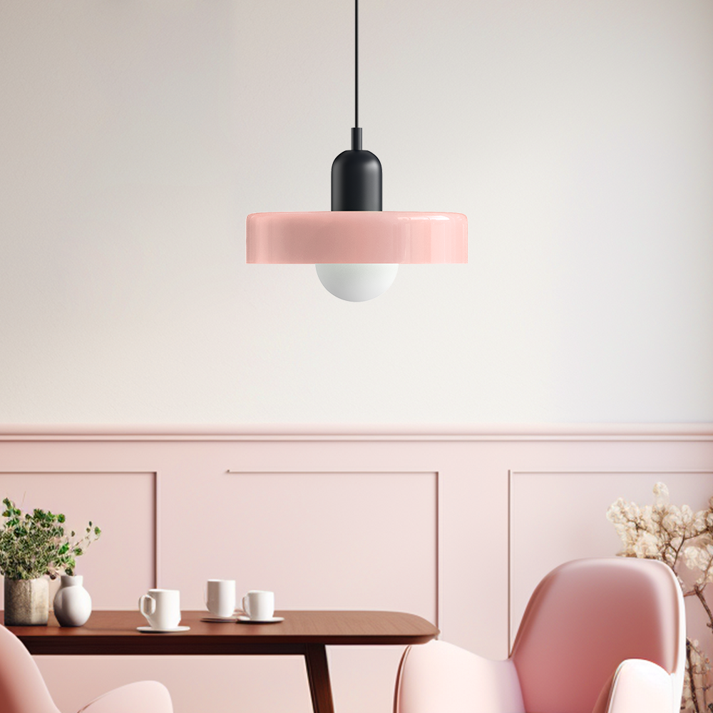 Dining Room Modern Pendant Light | Colorful Bauhaus Glass