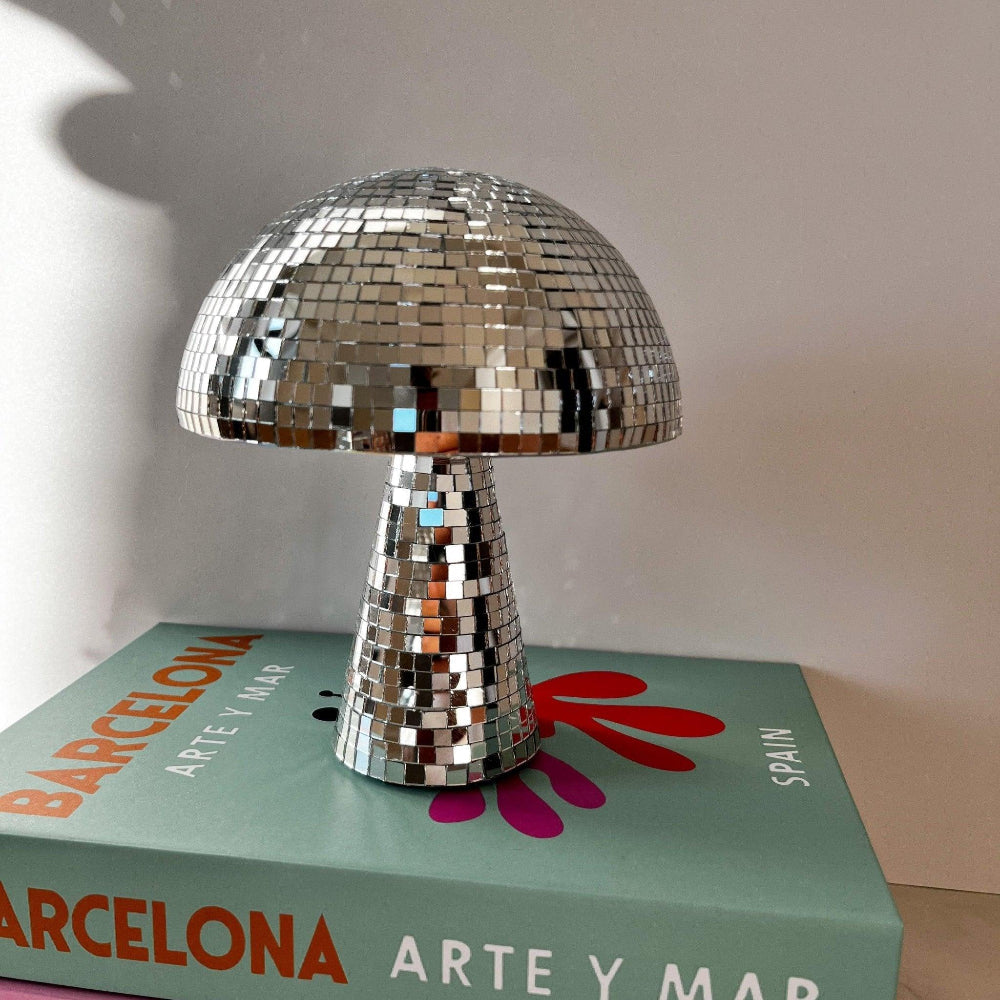 Table Lamp | Mushroom Mirror Ball Décor