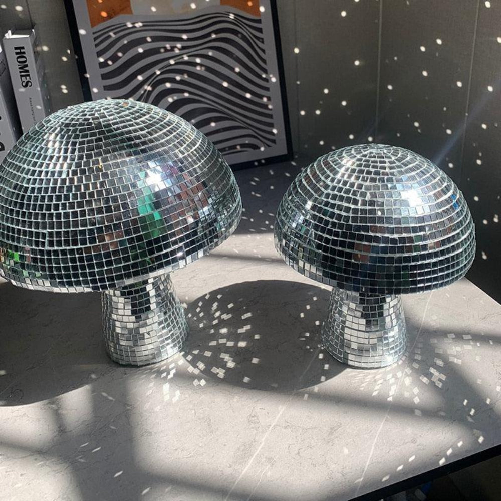 Table Lamp | Mushroom Mirror Ball Décor