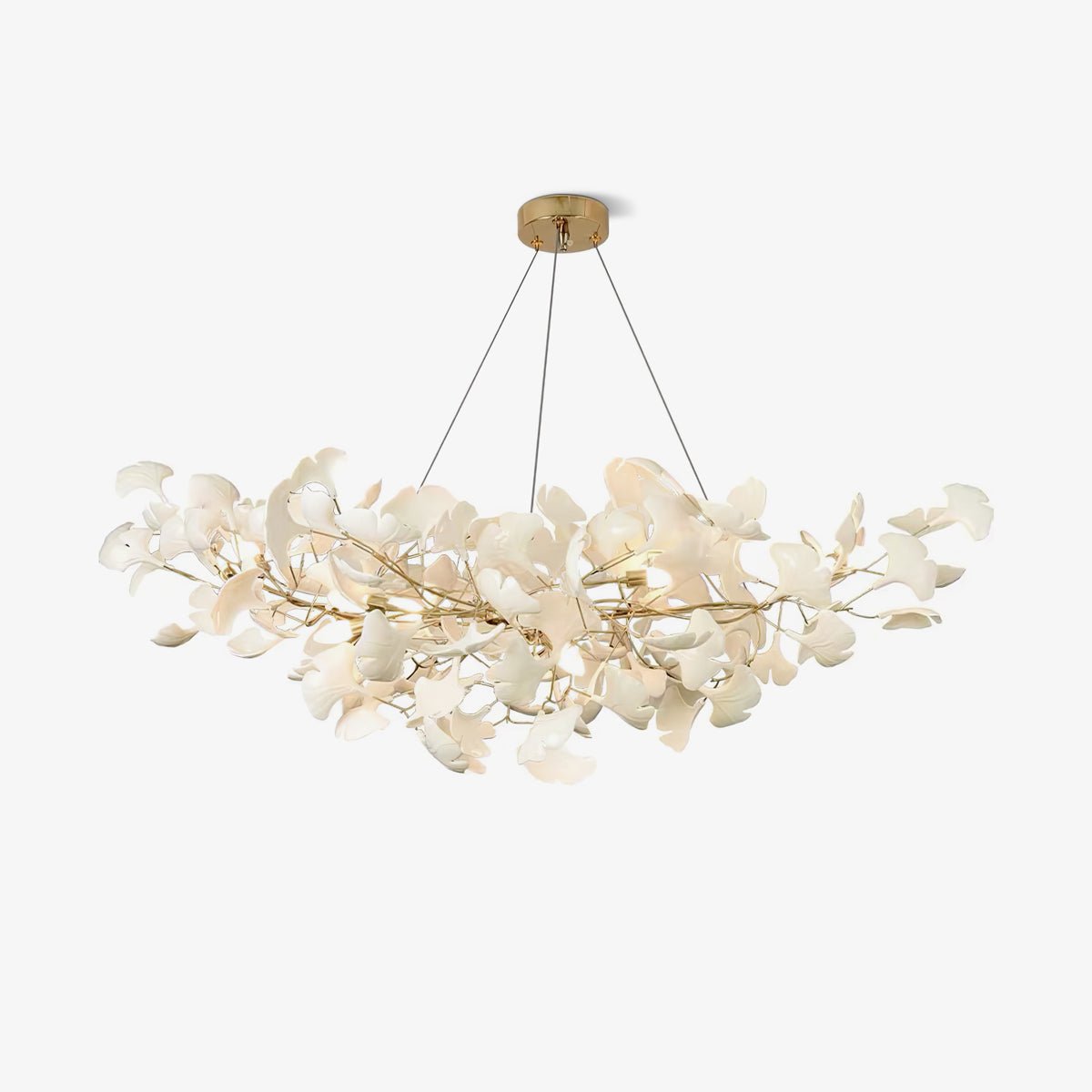 Chandelier Light | Ceiling Lamp with Leaf-Inspired Design