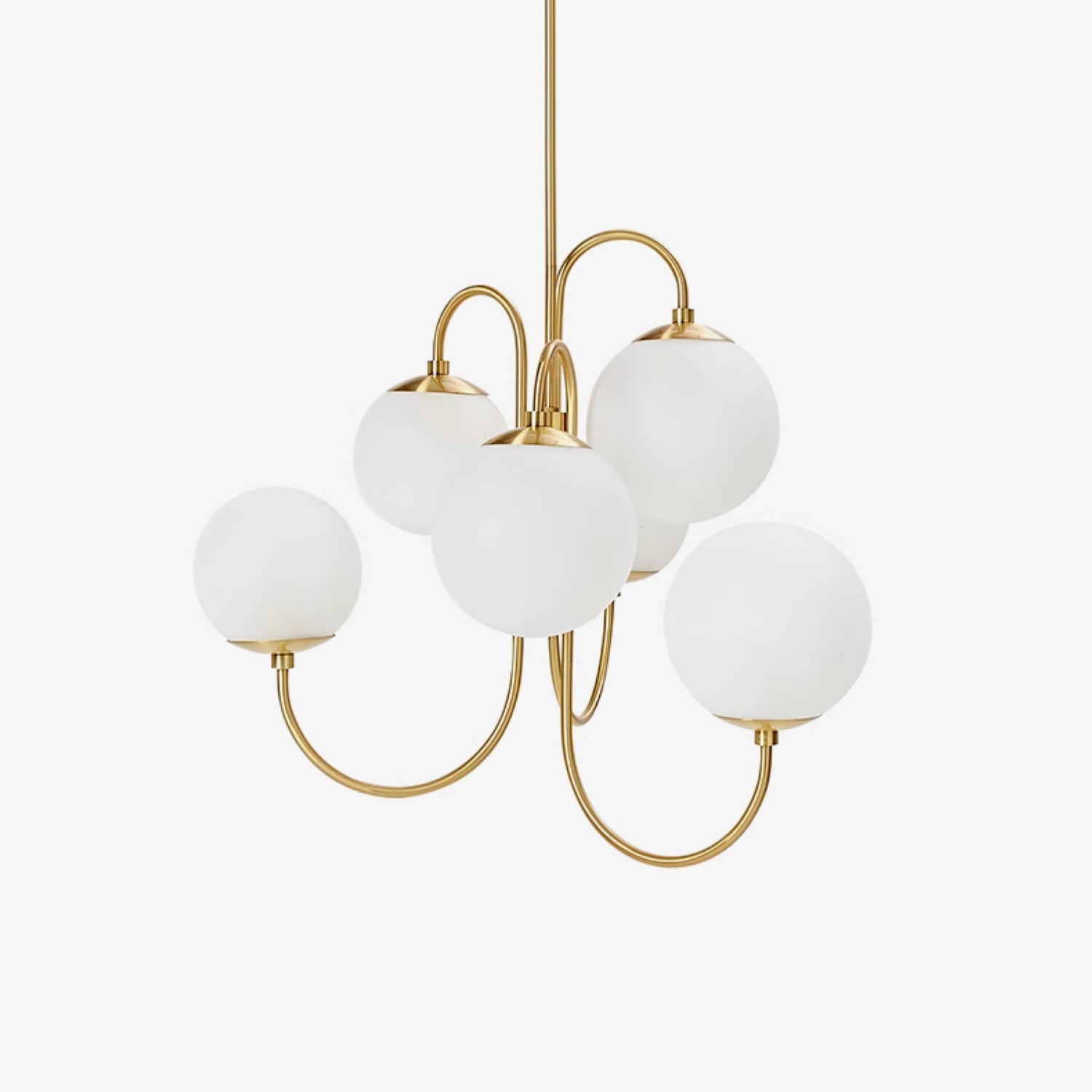 Chandelier Light Fixture | Ceiling Lamp with Gooseneck Design