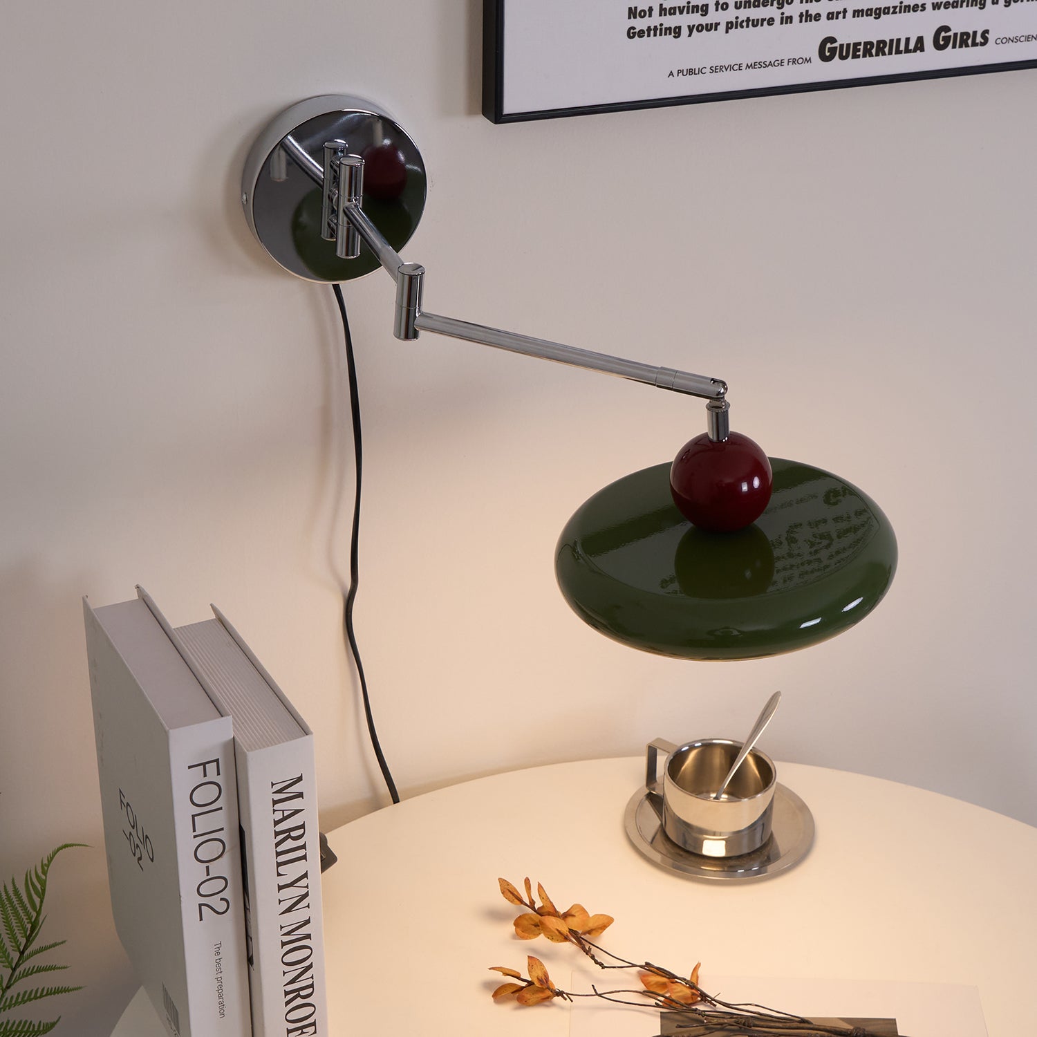 Wall Light Swing Arm | Chrome and Acrylic Fixture