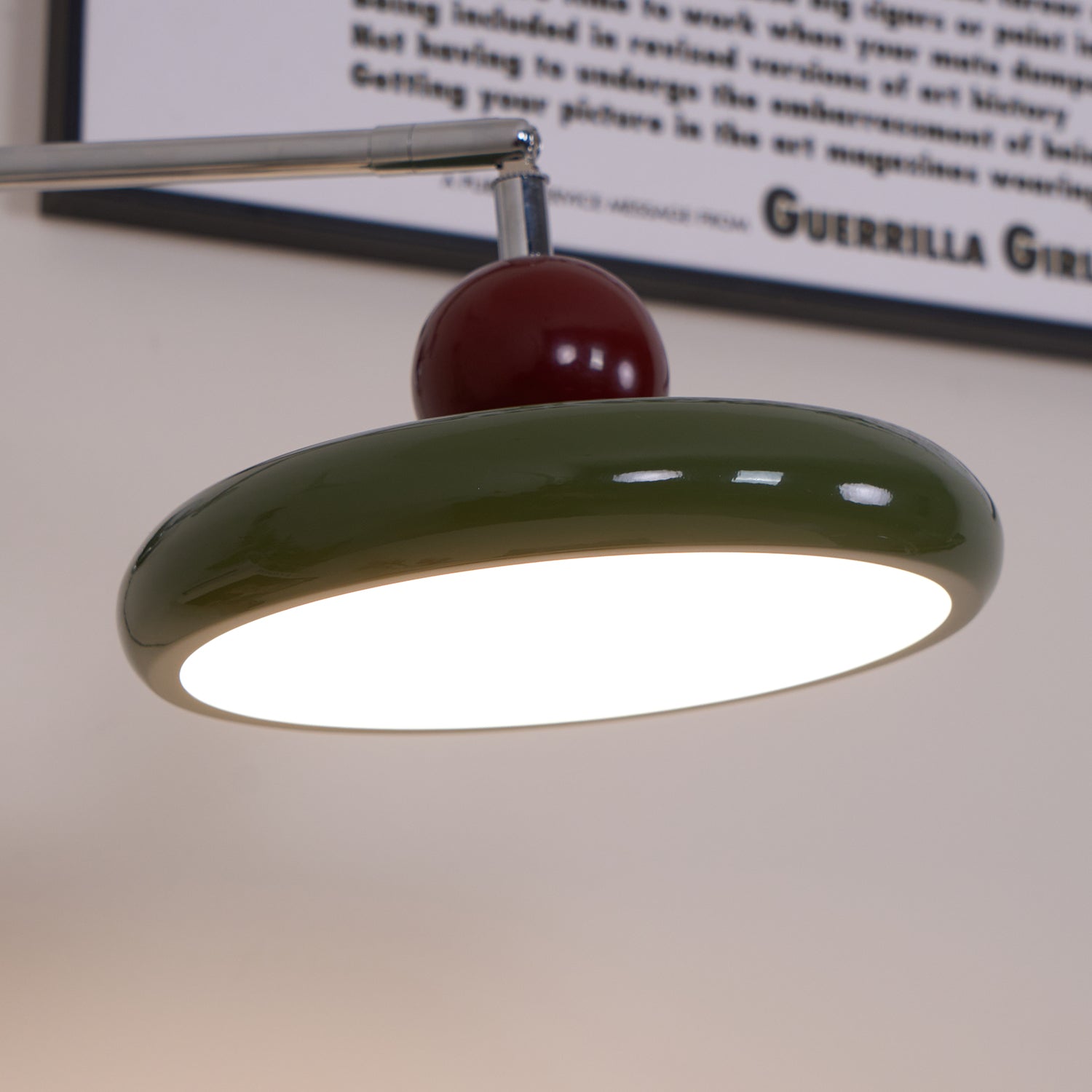 Wall Light Swing Arm | Chrome and Acrylic Fixture