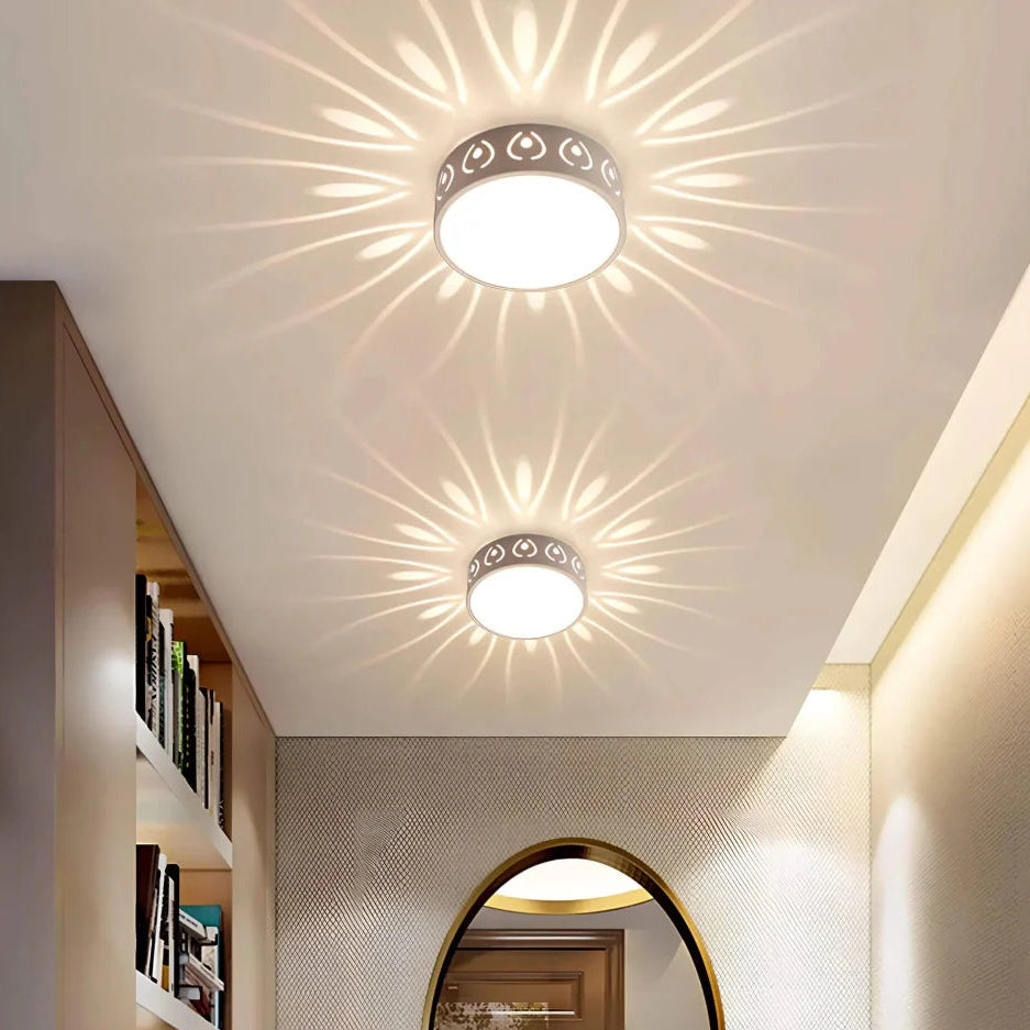 Hallway Modern Ceiling Lights | Sunburst Effect LED Light