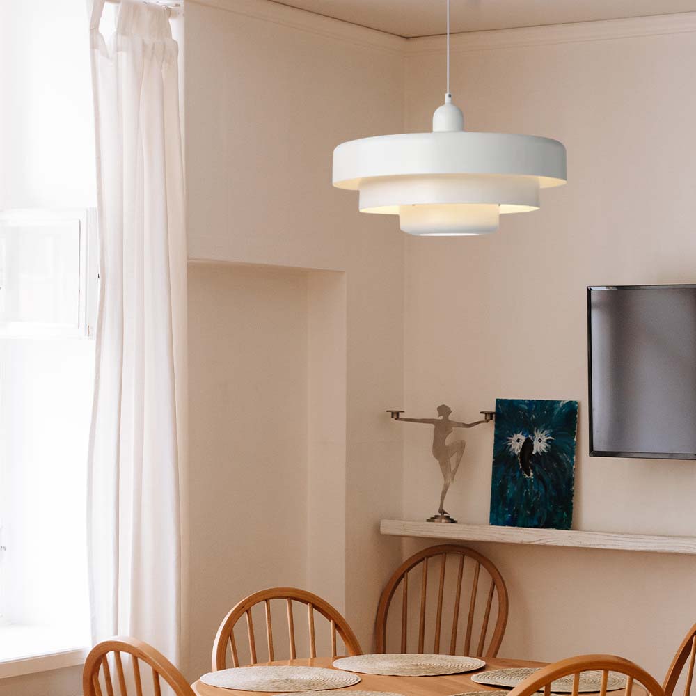 Dining Room Modern Pendant Light | Mid-Century Round