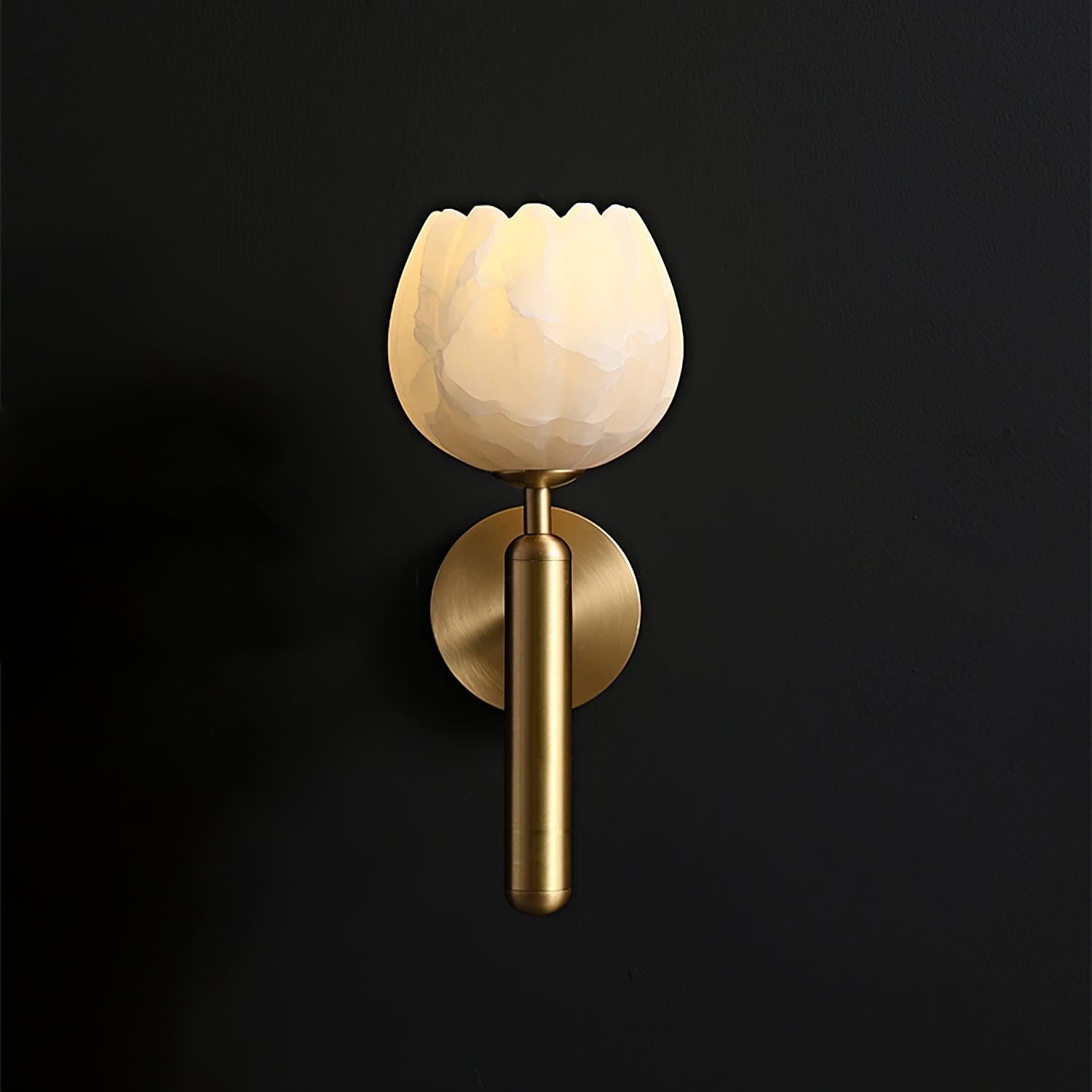Wall Light Decorative | Brass and Alabaster Fixture