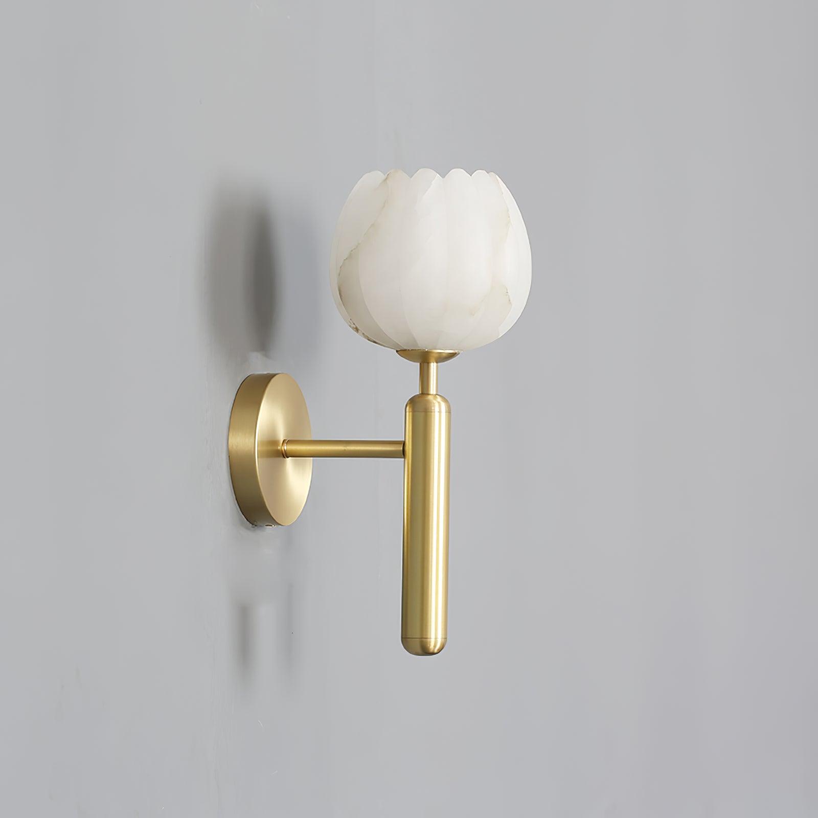 Wall Light Decorative | Brass and Alabaster Fixture