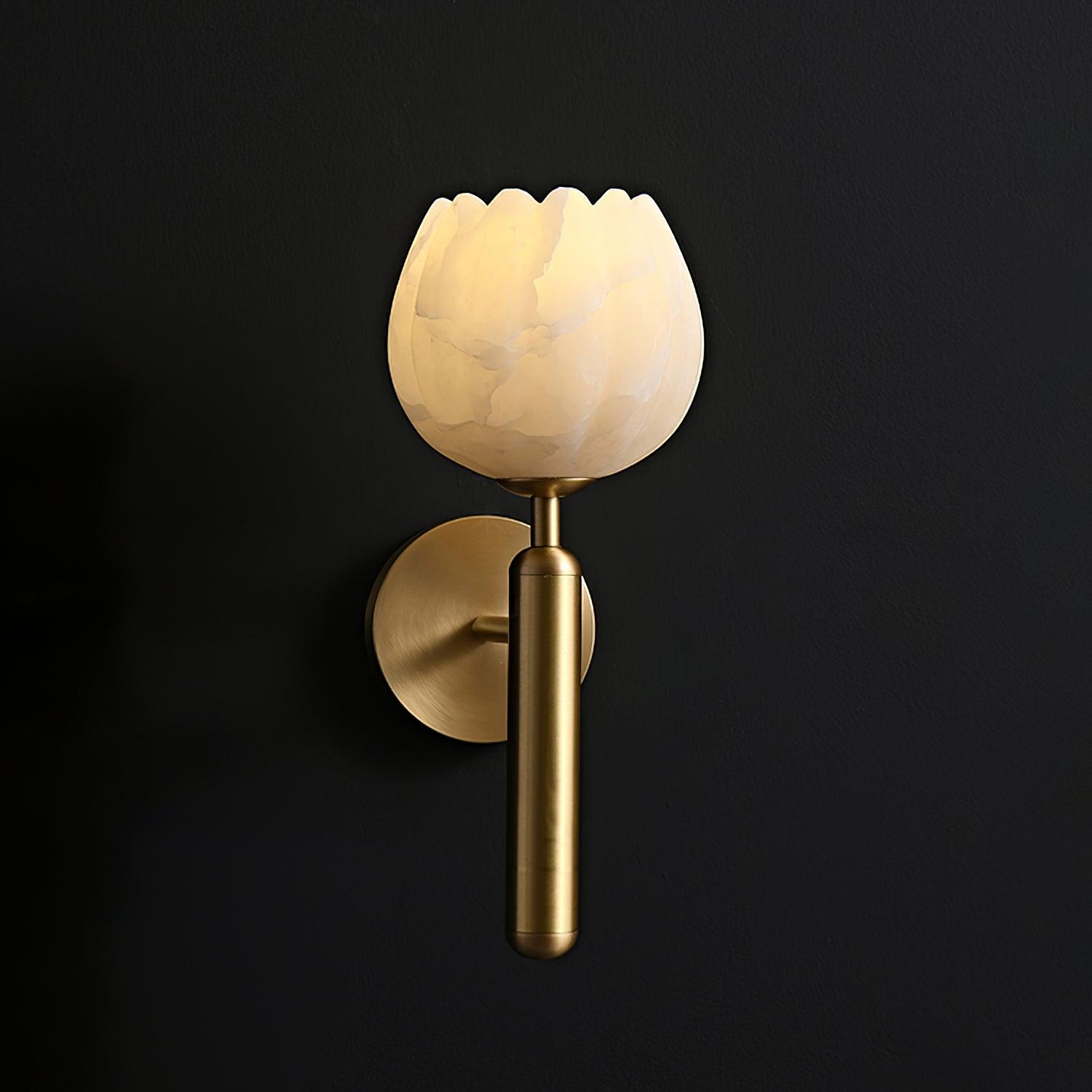 Wall Light Decorative | Brass and Alabaster Fixture