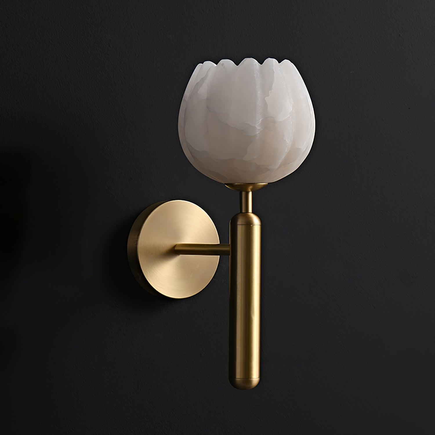 Wall Light Decorative | Brass and Alabaster Fixture
