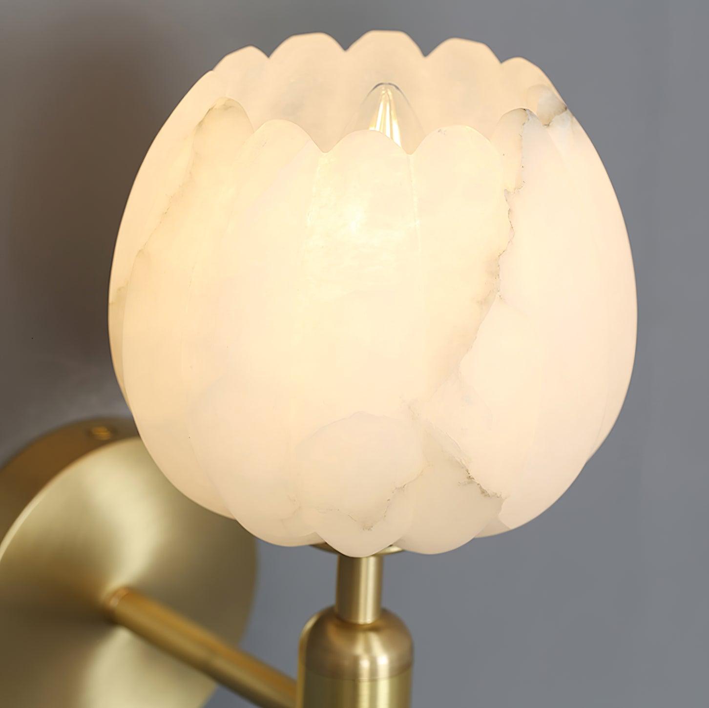 Wall Light Decorative | Brass and Alabaster Fixture