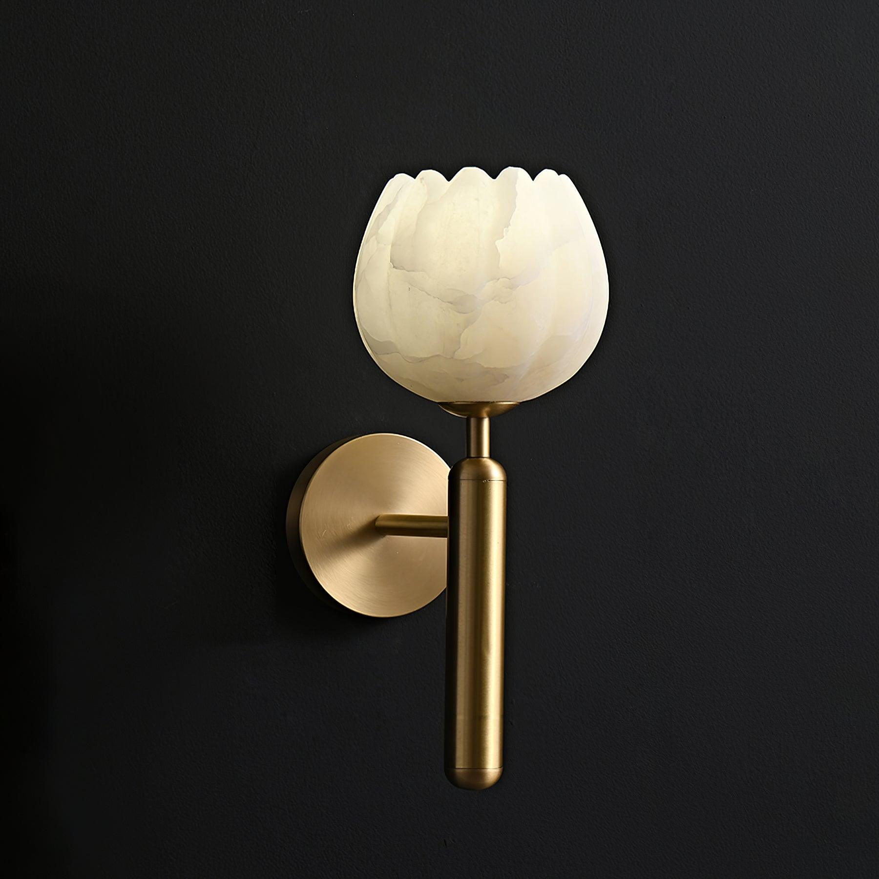 Wall Light Decorative | Brass and Alabaster Fixture