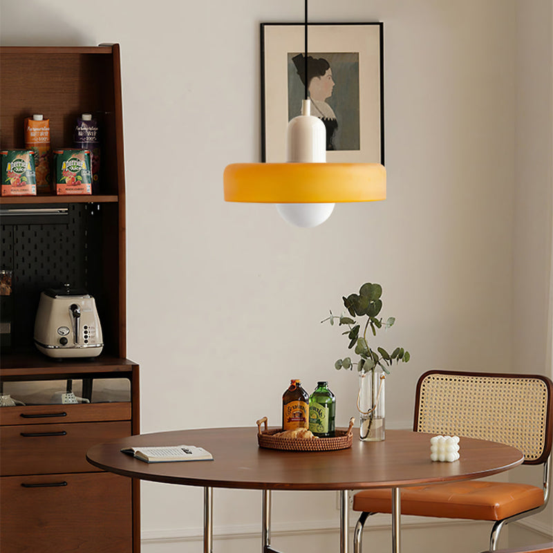 Dining Room Modern Pendant Light | Bauhaus Glass Halo