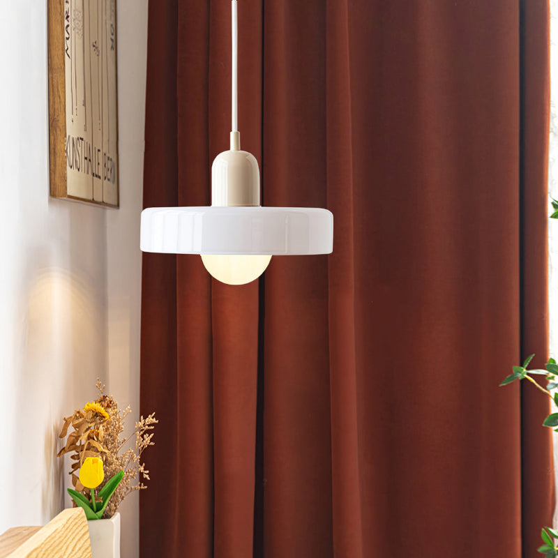 Dining Room Modern Pendant Light | Bauhaus Glass Halo