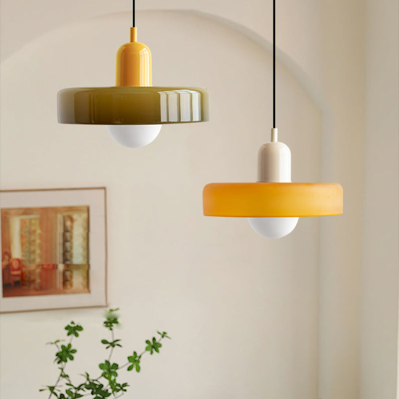Dining Room Modern Pendant Light | Bauhaus Glass Halo