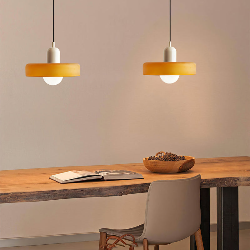 Dining Room Modern Pendant Light | Bauhaus Glass Halo