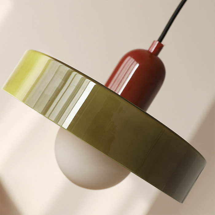 Dining Room Modern Pendant Light | Colorful Bauhaus Glass