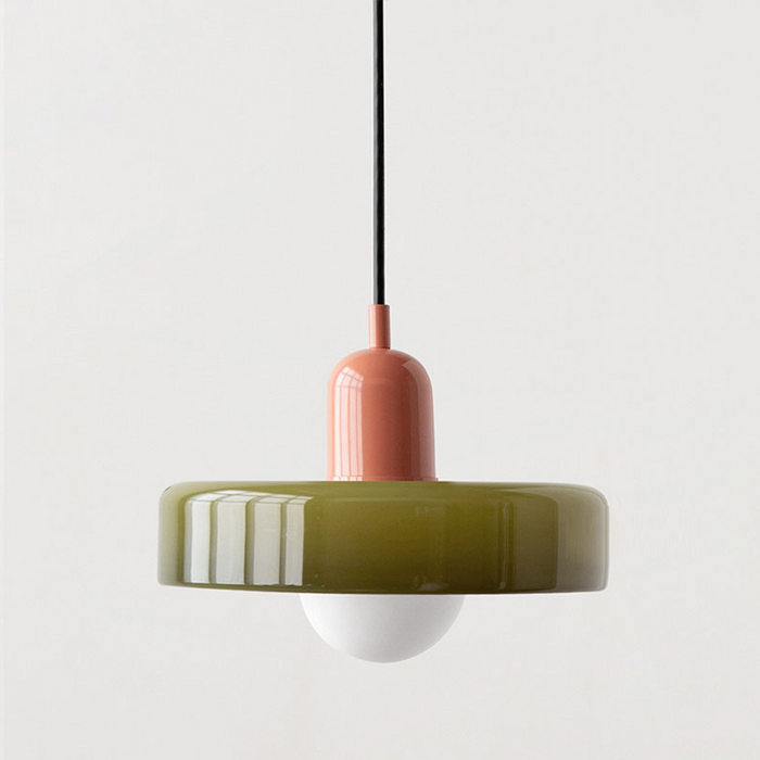 Dining Room Modern Pendant Light | Colorful Bauhaus Glass
