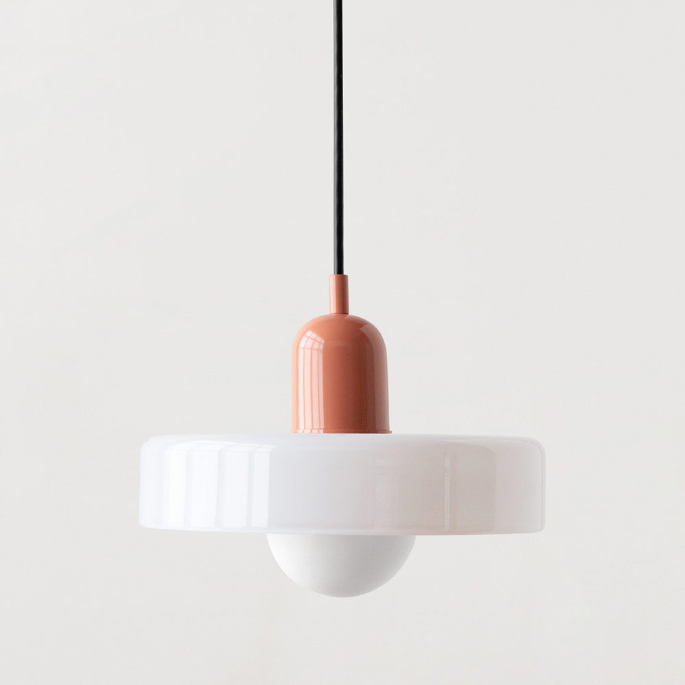 Dining Room Modern Pendant Light | Bauhaus Glass Halo