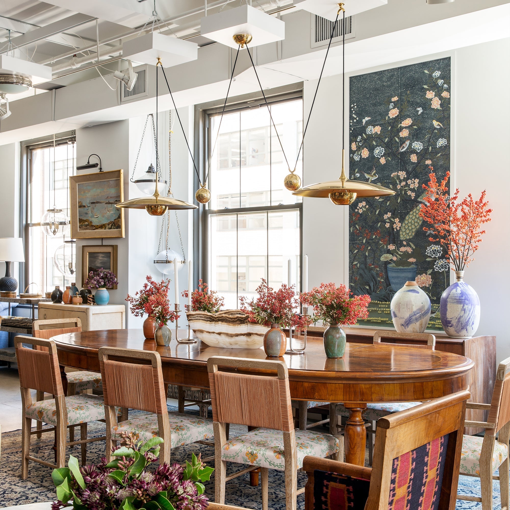 Pendant Light | Adjustable Counterweight Pulley