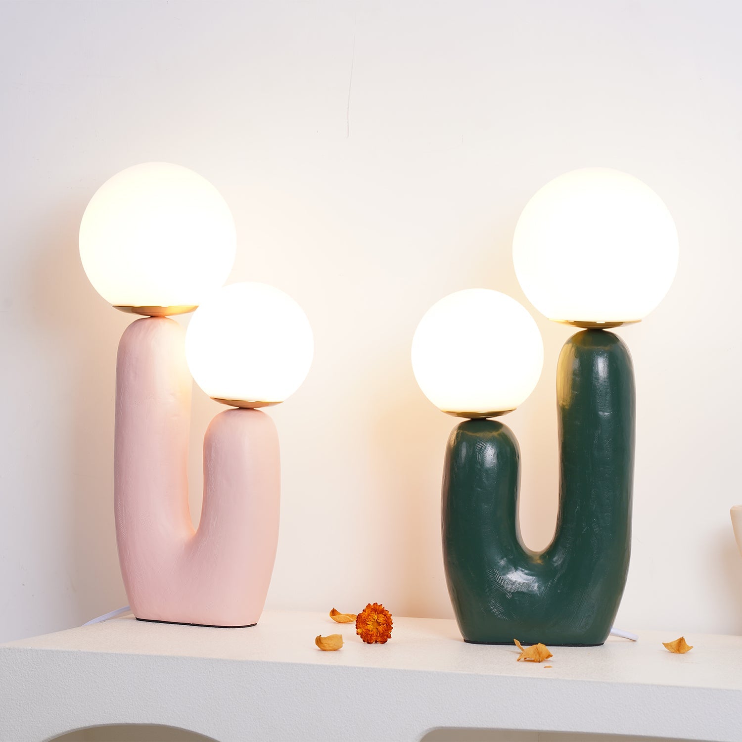 Table Lamp | Double Globe Table Light