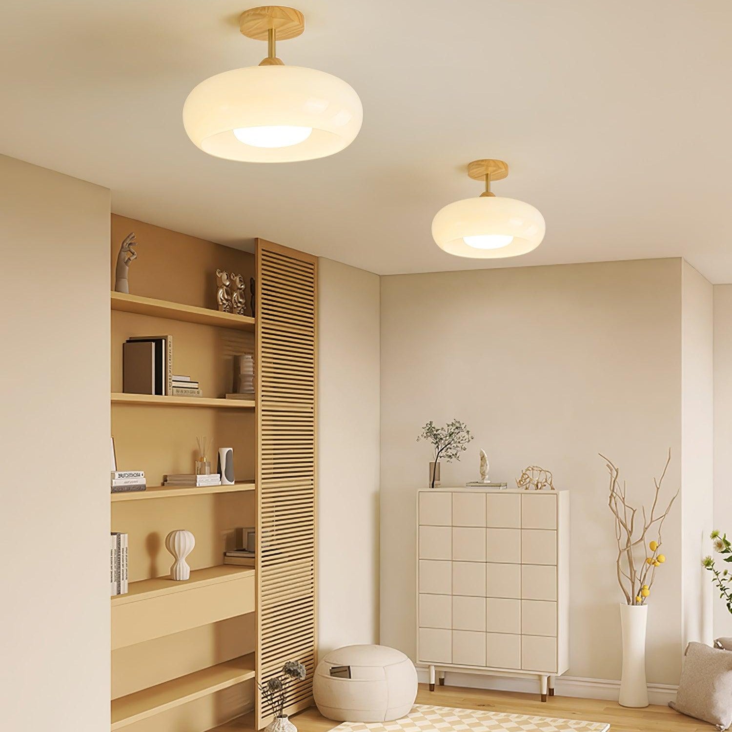 Ceiling Lights | Vintage Bauhaus Round Dome