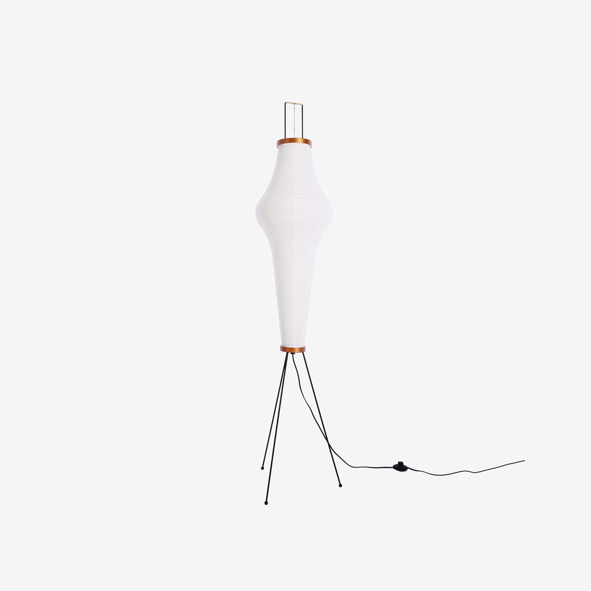 Floor Lamp | Tripod Lighting Fixture with Paper Shade