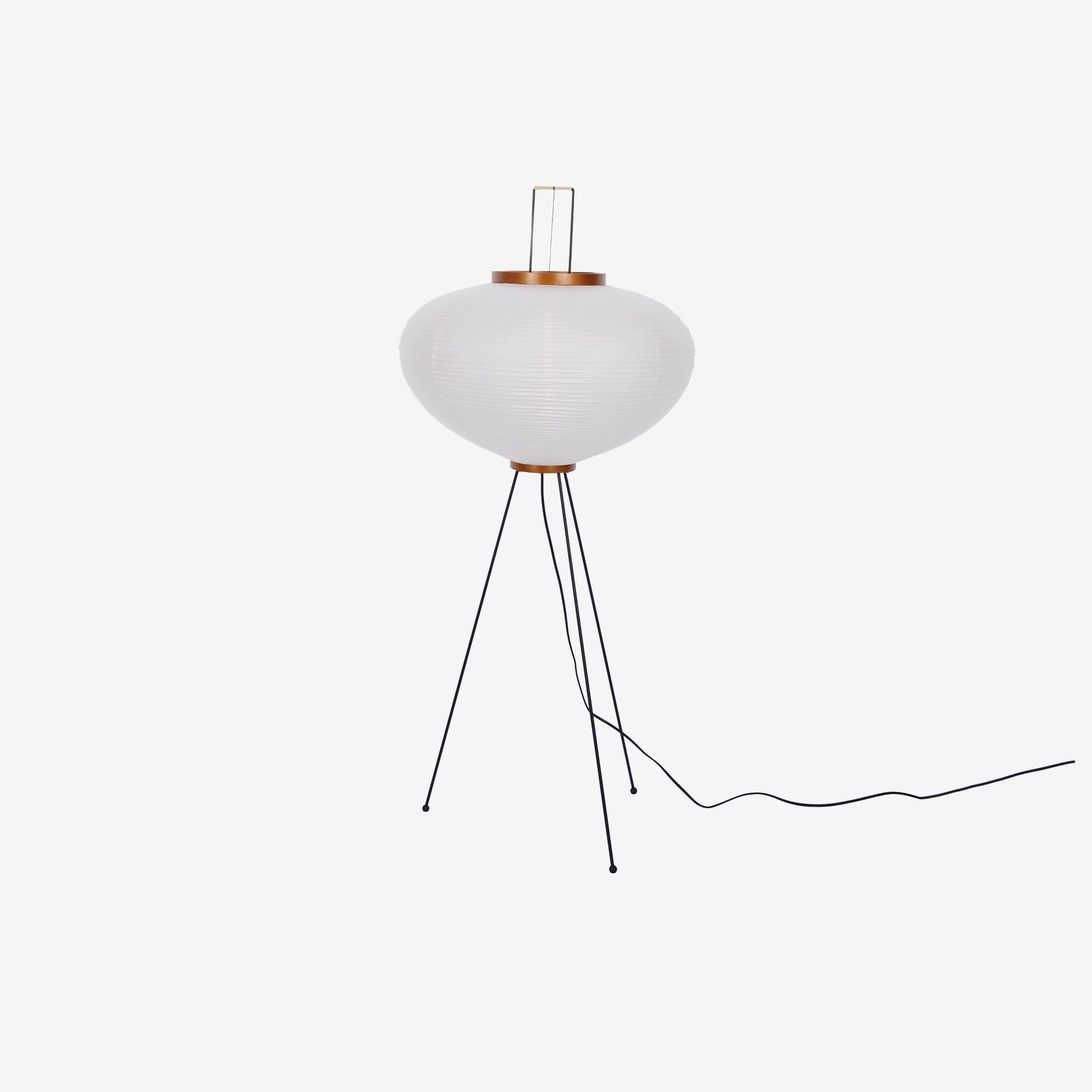 Floor Lamp | Tripod Lighting Fixture with Paper Shade