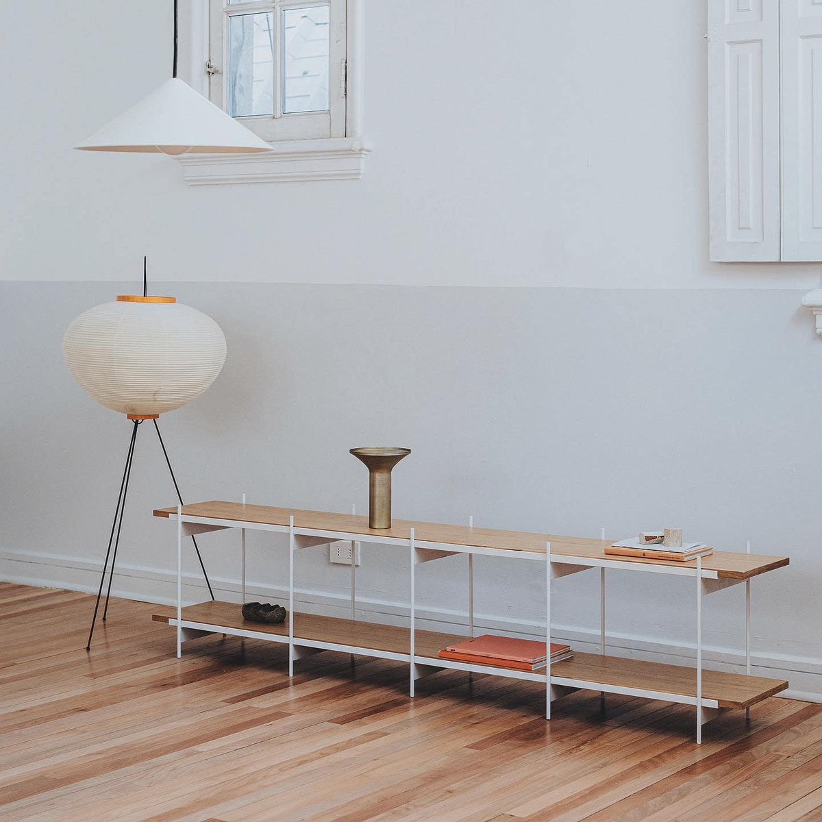 Floor Lamp | Tripod Lighting Fixture with Paper Shade