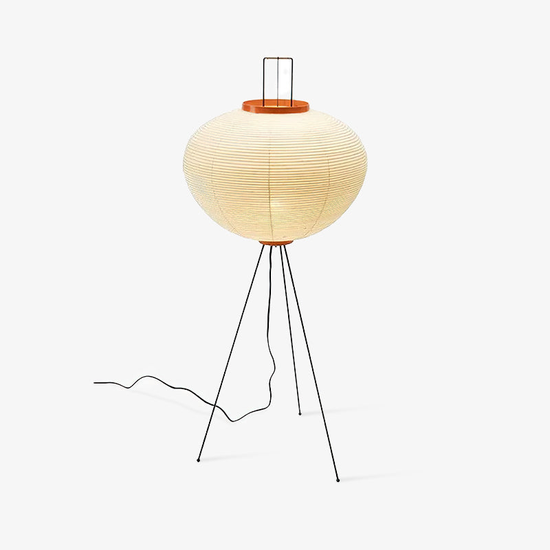 Floor Lamp | Tripod Lighting Fixture with Paper Shade