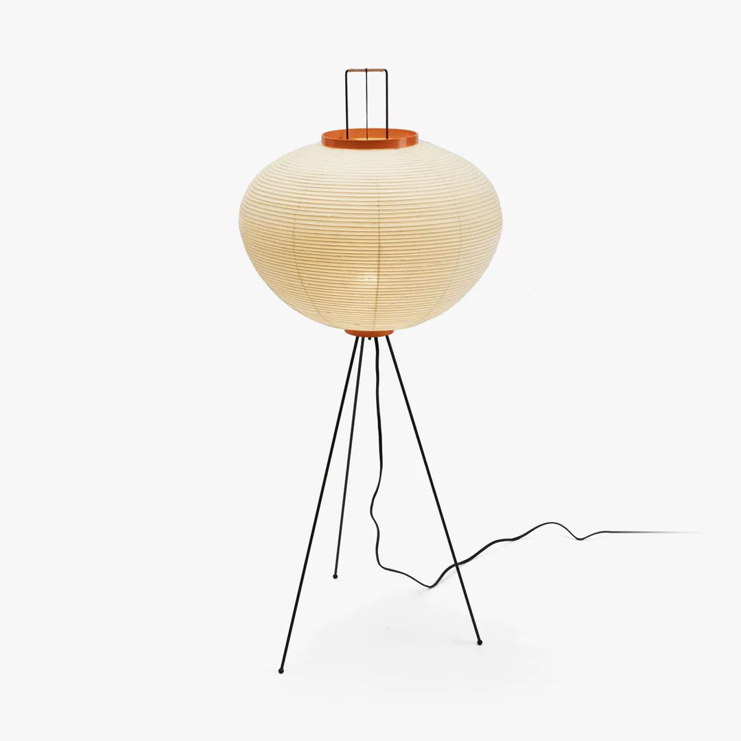 Floor Lamp | Tripod Lighting Fixture with Paper Shade