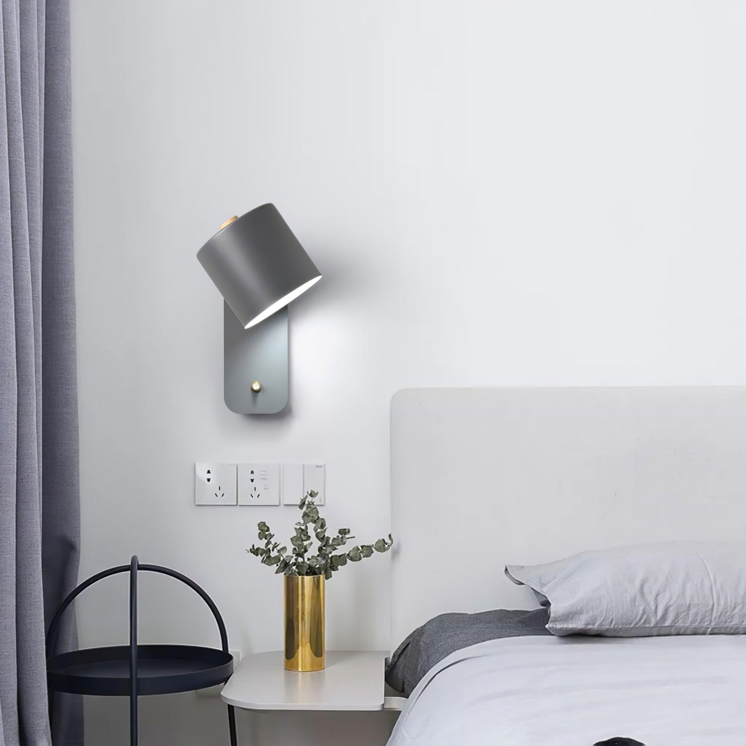 Wall Light Adjustable | Cylindrical Shade Fixture