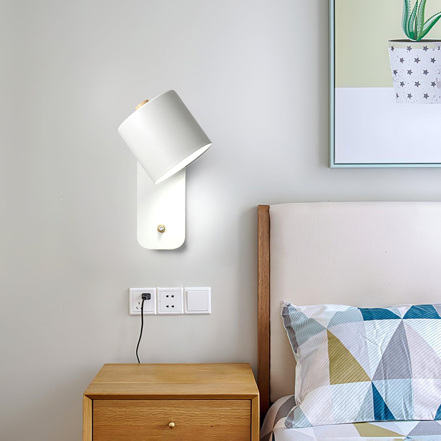 Wall Light Adjustable | Cylindrical Shade Fixture