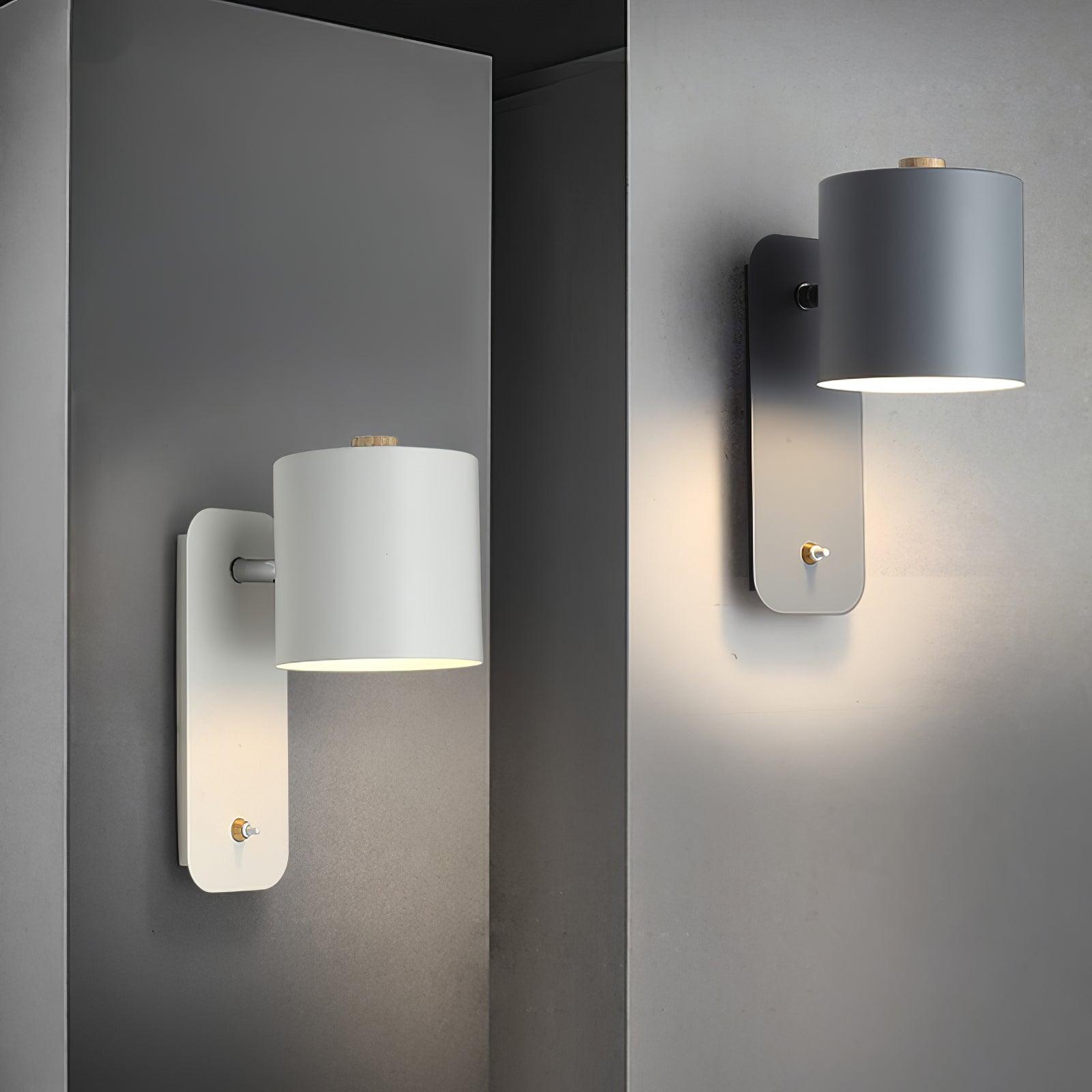 Wall Light Adjustable | Cylindrical Shade Fixture