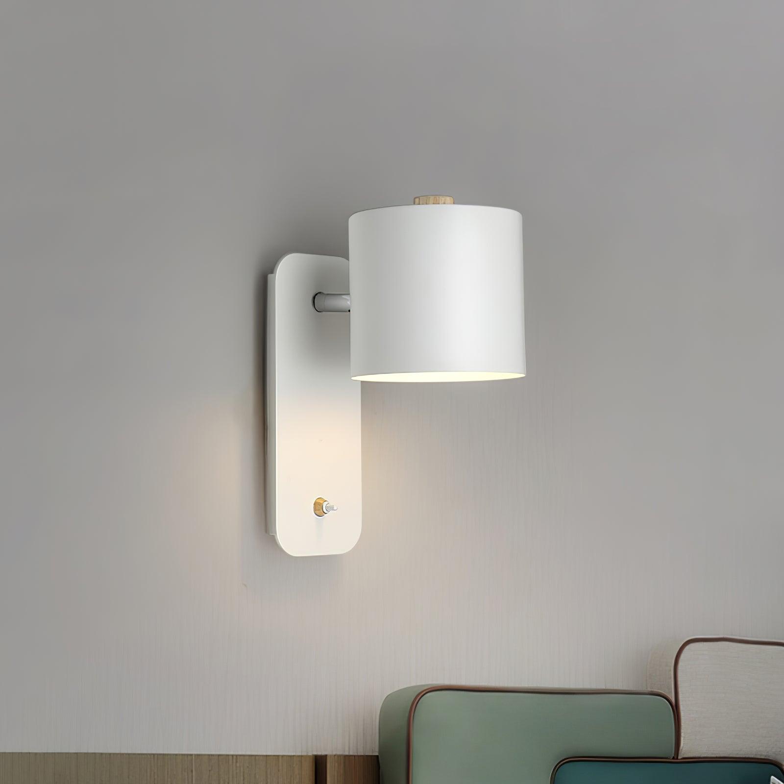 Wall Light Adjustable | Cylindrical Shade Fixture