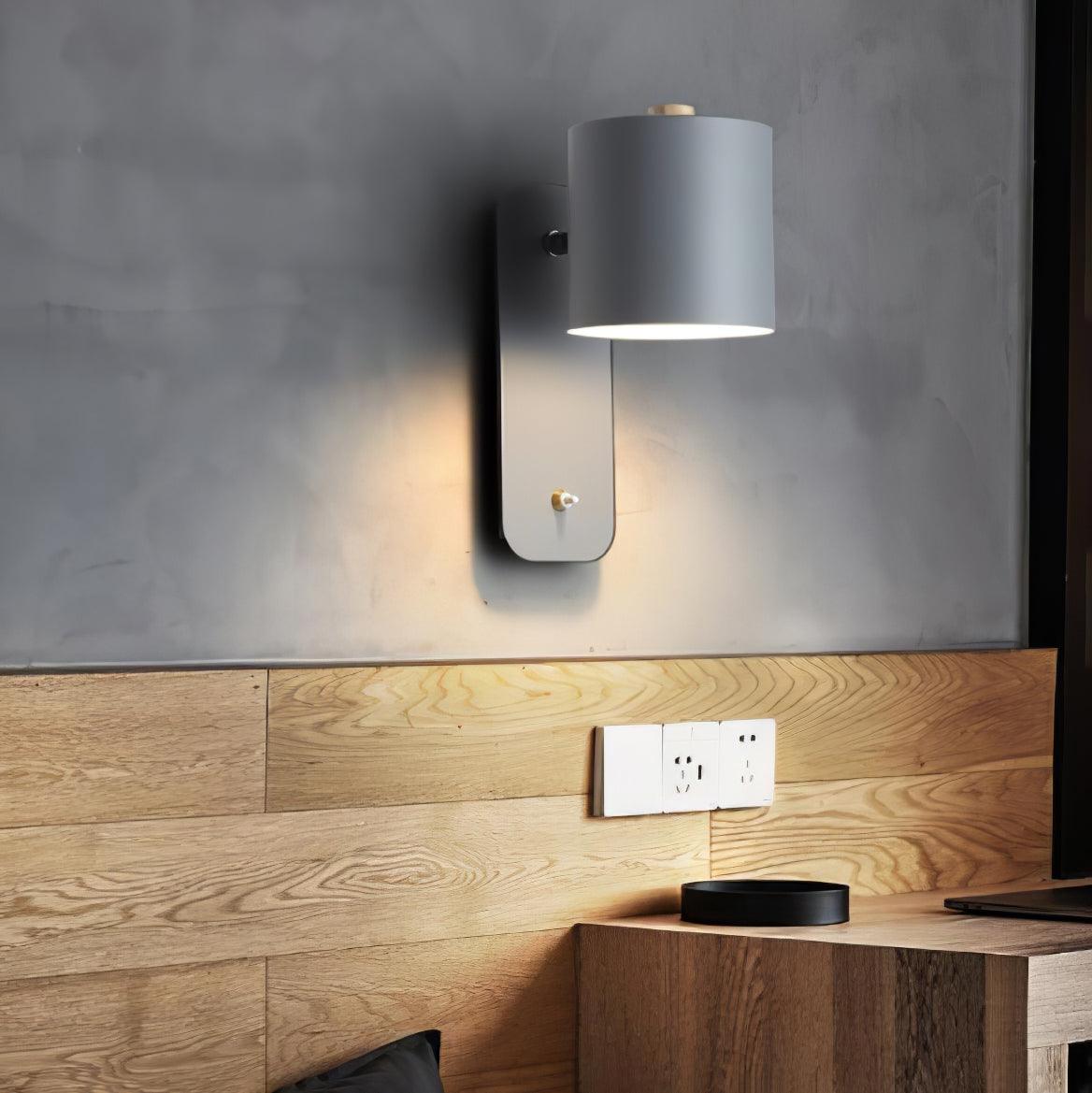 Wall Light Adjustable | Cylindrical Shade Fixture