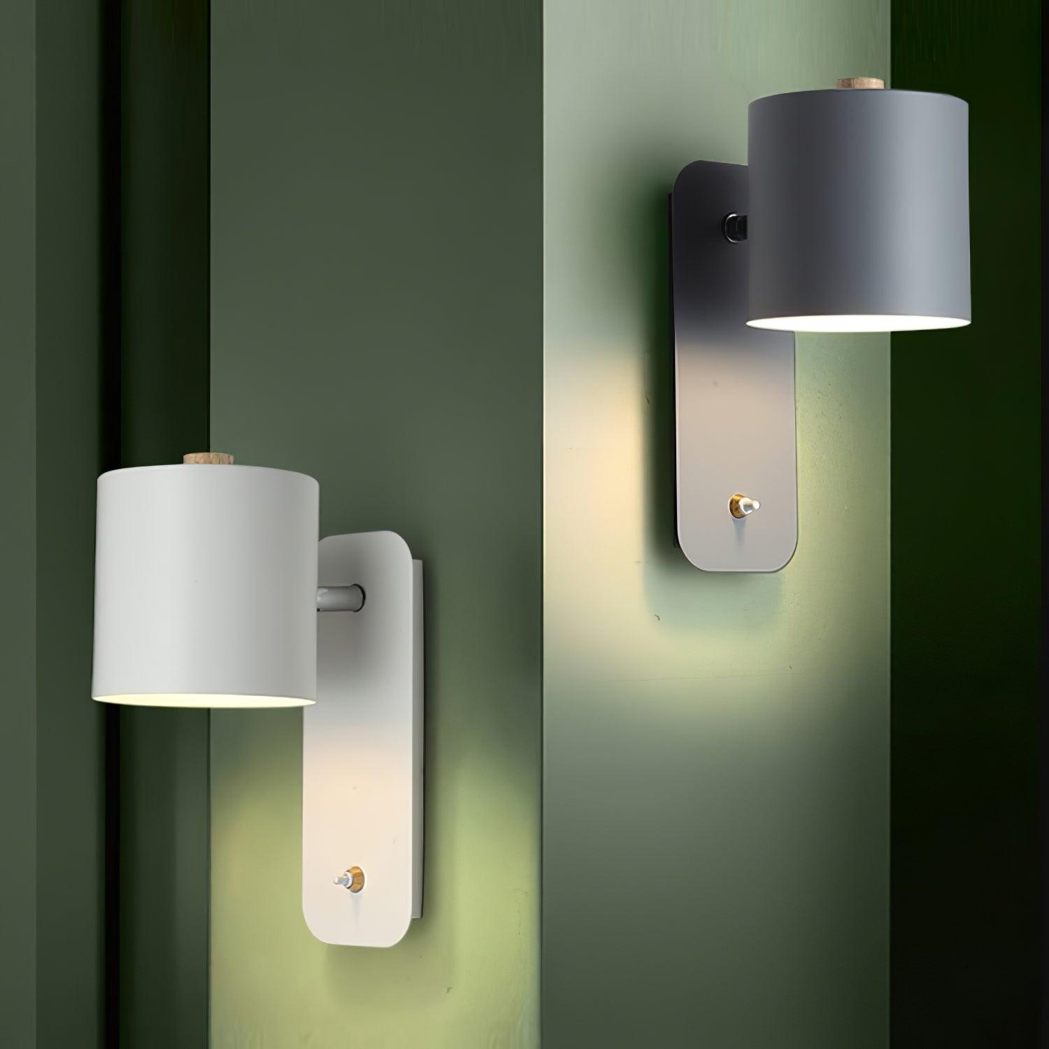 Wall Light Adjustable | Cylindrical Shade Fixture