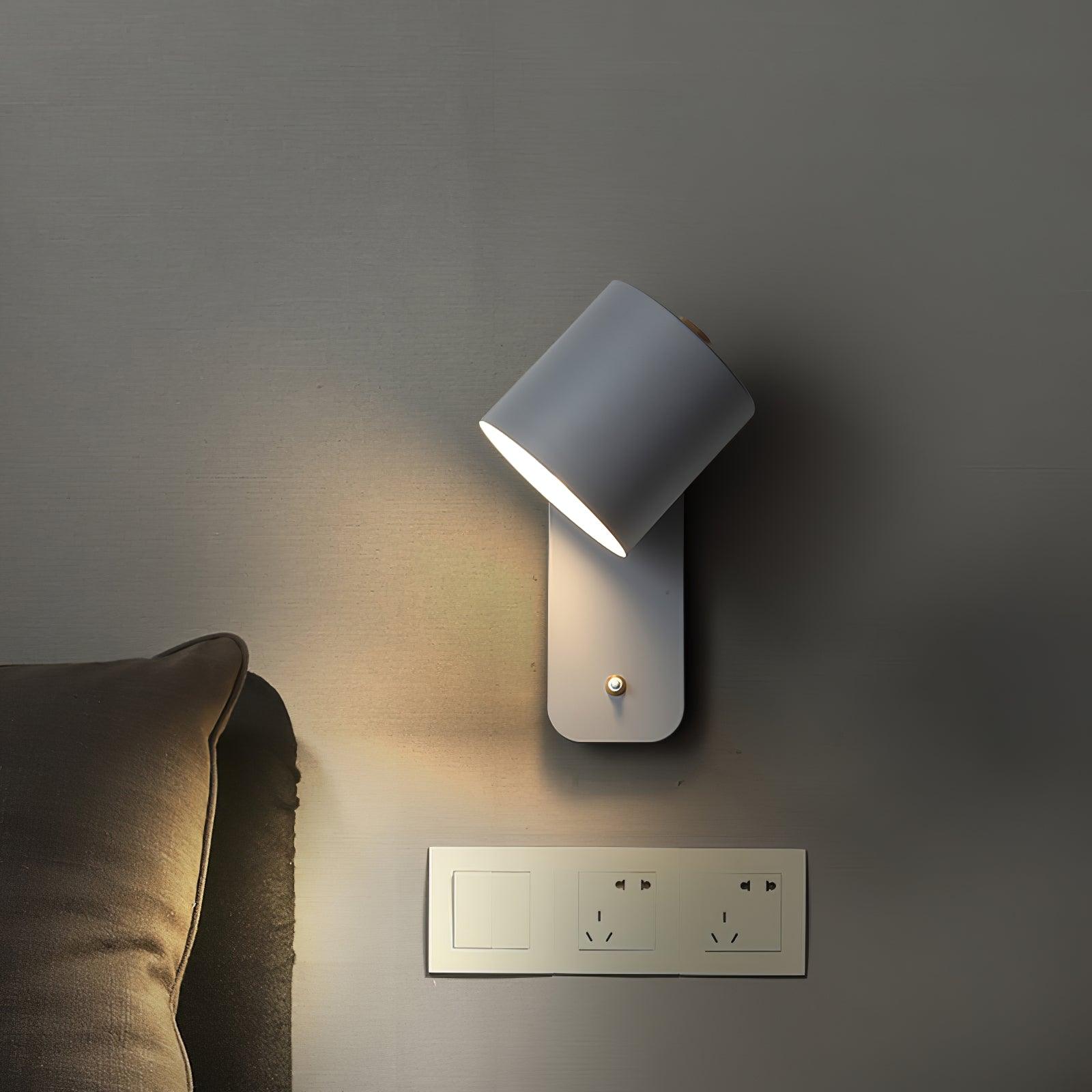 Wall Light Adjustable | Cylindrical Shade Fixture