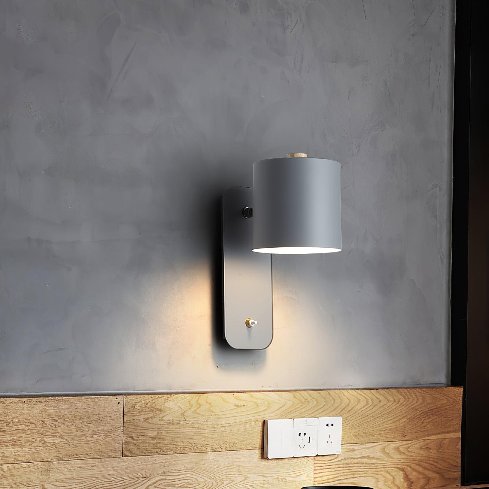 Wall Light Adjustable | Cylindrical Shade Fixture