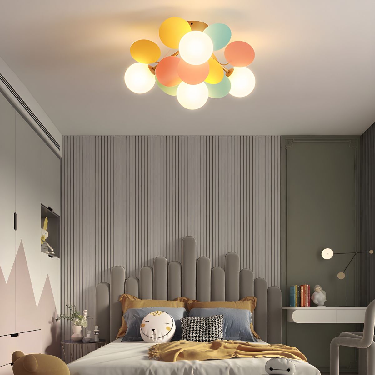 Ceiling Lights | Macaron Multi-Color Round Petal Design