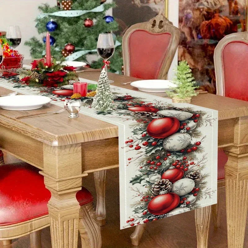 Table Runner for Christmas | Bauble Pine Design