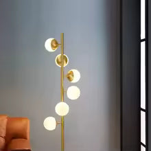 Flow Form Floor Lamp | Sculptural Design with Natural Branching Lines