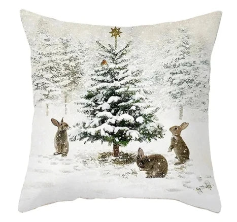 Cushion Christmas Covers | Winter Scene Prints