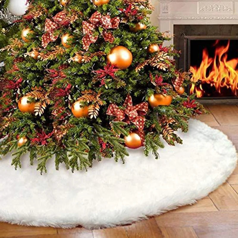 Tree Skirt Christmas | Plain White Design