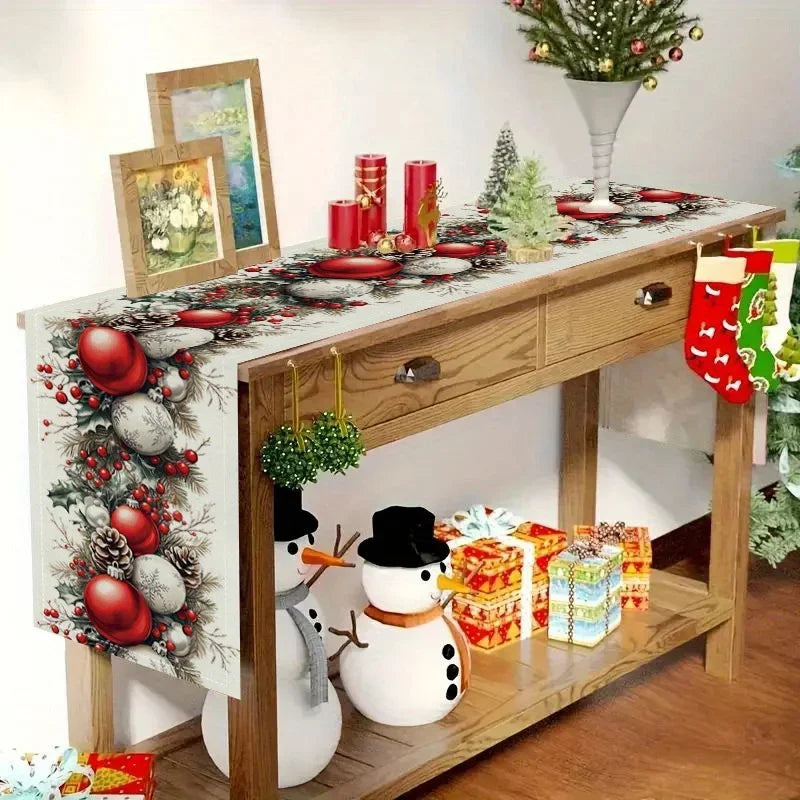 Table Runner for Christmas | Bauble Pine Design