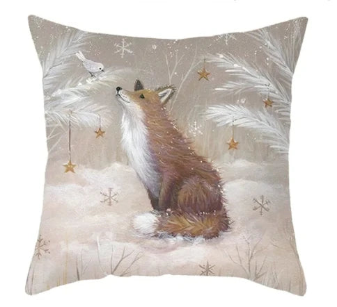 Cushion Christmas Covers | Winter Scene Prints