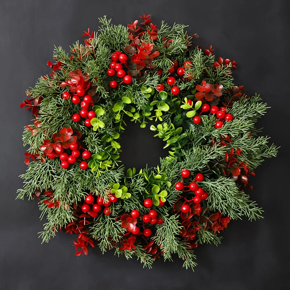Christmas Wreath | Berry and Greenery Decoration