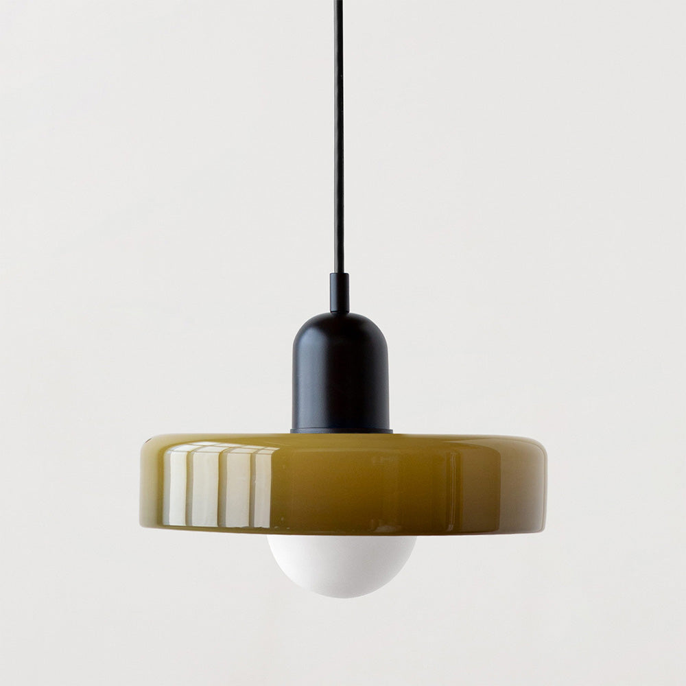 Dining Room Modern Pendant Light | Bauhaus Glass Halo